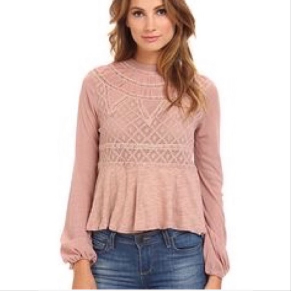 Free People English Rose Swint Top pink - Picture 2 of 8